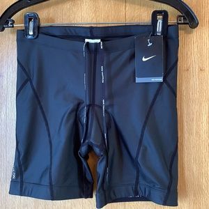NEW $87 Nike Triathlon drawstring biking triathlete shorts biking S women 6”